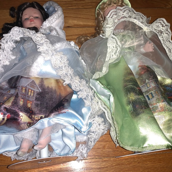 Madame Alexander Dream Winter Porcelain Thomas Kinkade Vision Spring Dolls - Picture 7 of 10
